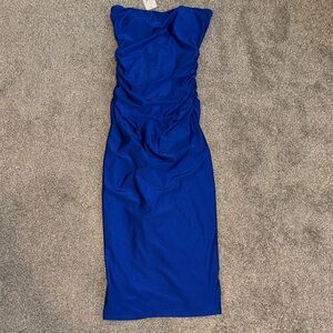 Windsor Elegant Blue Midi Dress